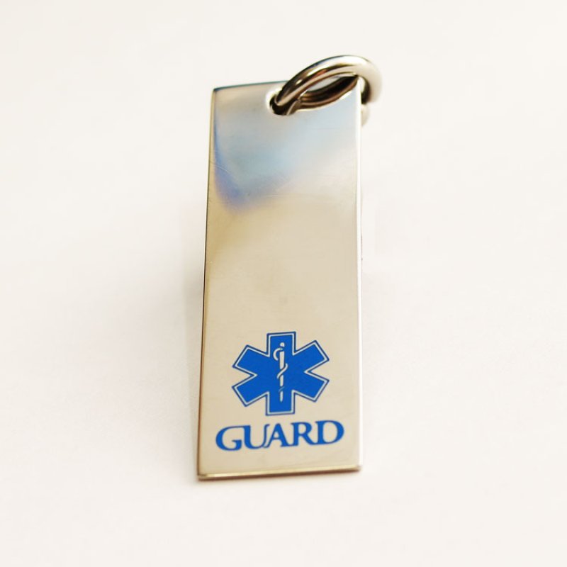 画像4: 【刻印対応】名入れ代込み スターオブライフ GUARD ｜ ワンポイントIDプレート ステンレス ネックレス (4)