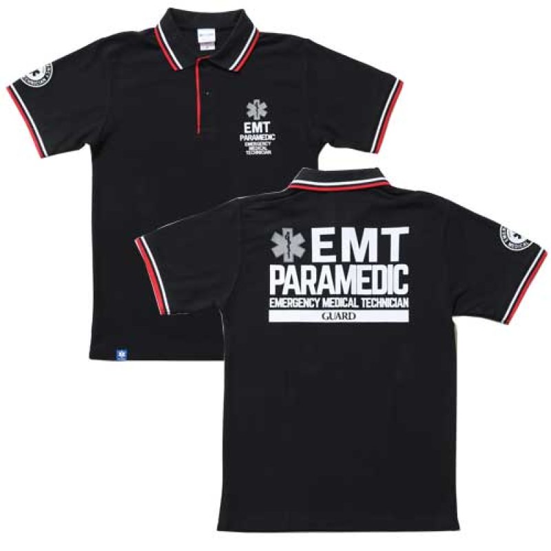 画像2: 【アウトレット】EMTドライカノコ ライン入りポロシャツ (2)