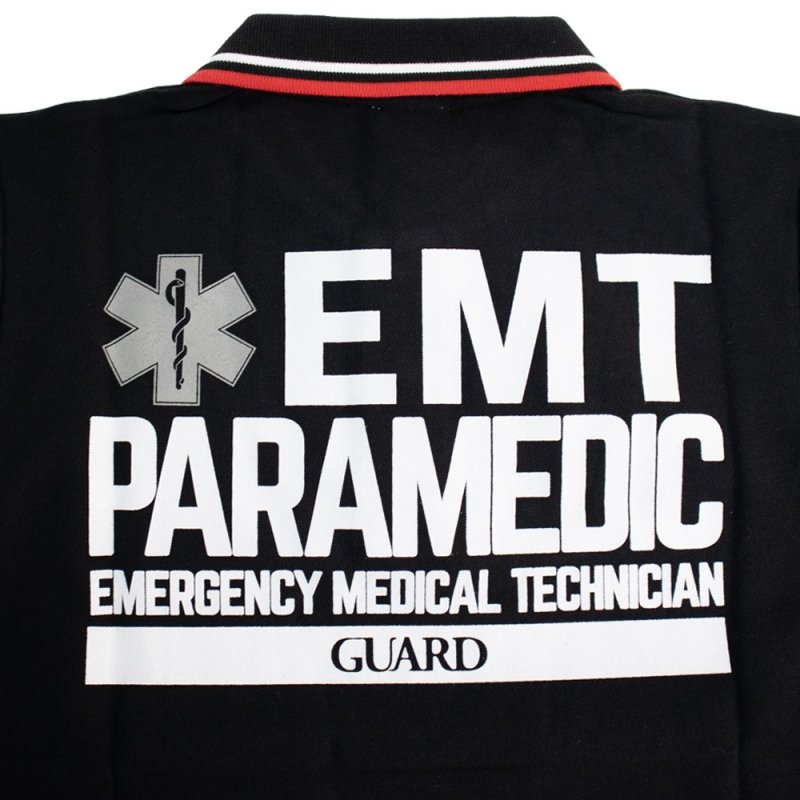 画像6: 【アウトレット】EMTデザイン ドライ鹿の子 ライン入りポロシャツ | EMT PARAMEDIC (6)