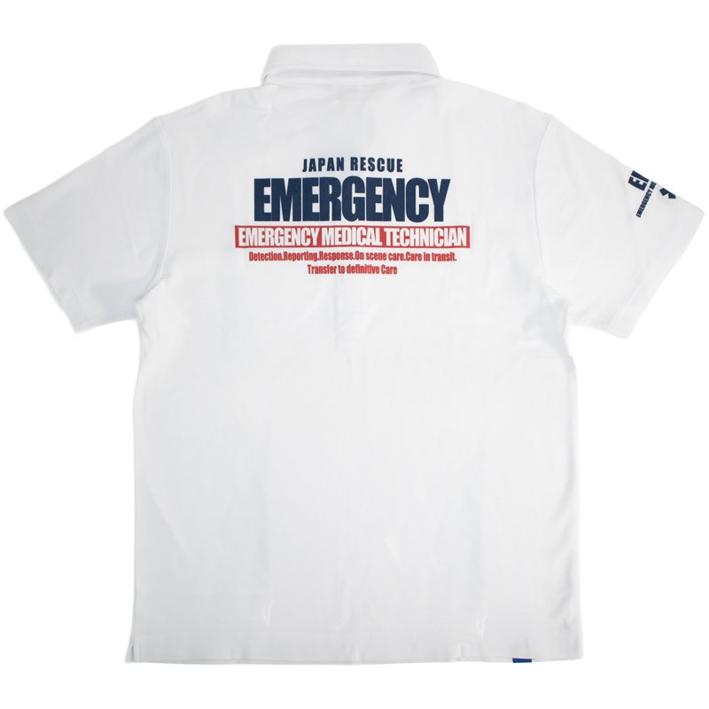 画像5: EMERGENCYデザイン 鹿の子ボタンダウンポロシャツ (5)