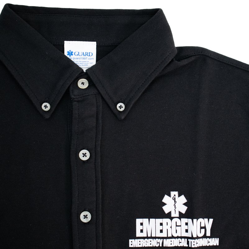 画像6: EMERGENCYデザイン 鹿の子ボタンダウンポロシャツ (6)