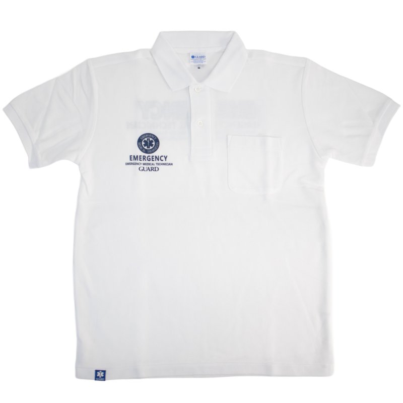 画像2: 【アウトレット】 EMERGENCYデザイン 鹿の子ポロシャツ (2)