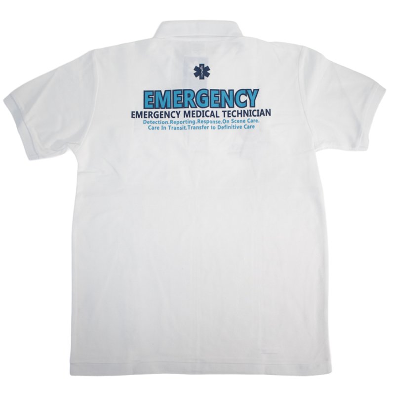 画像3: 【アウトレット】 EMERGENCYデザイン 鹿の子ポロシャツ (3)