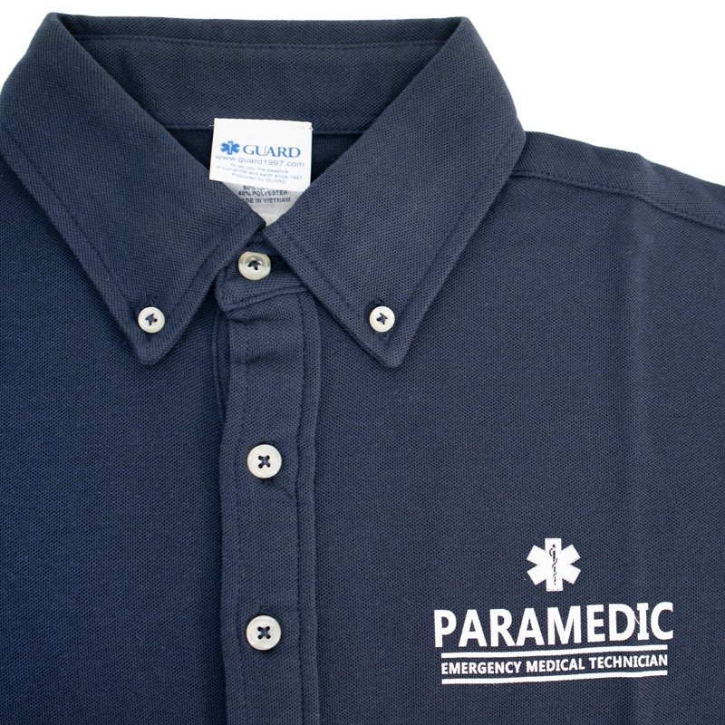 画像8: PARAMEDICデザイン 鹿の子 ボタンダウンポロシャツ (8)