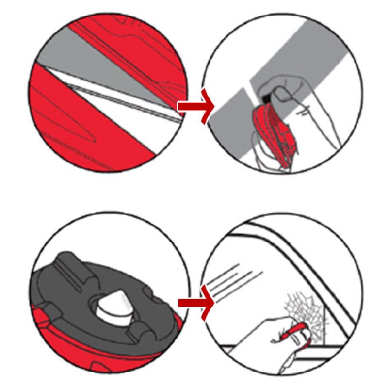 画像2: 【resqme】レスキューミー｜緊急脱出キーホルダー｜ウィンドウクラッシャー＆シートベルトカッター搭載 (2)
