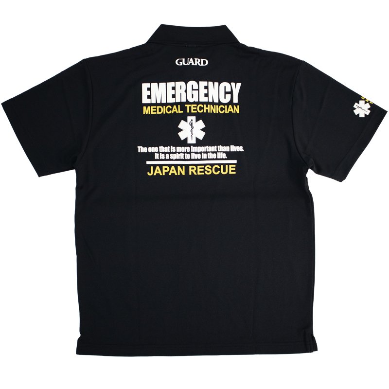 画像5: EMTデザイン  ドライ素材ポロシャツ | STAR OF LIFE【カスタムオーダー対応可】 (5)