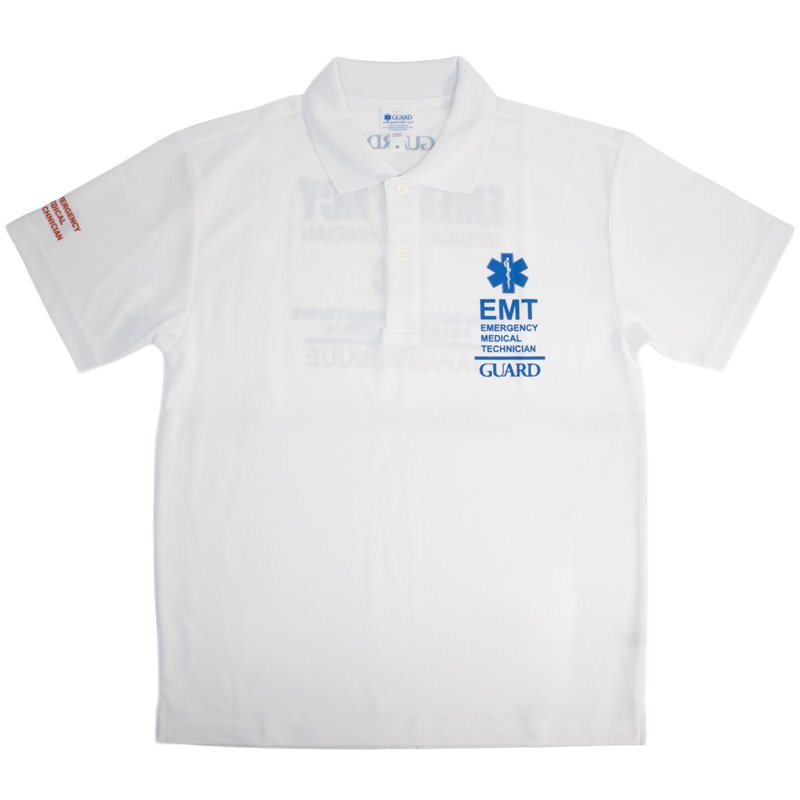 画像2: EMTデザイン  ドライ素材ポロシャツ | STAR OF LIFE【カスタムオーダー対応可】 (2)