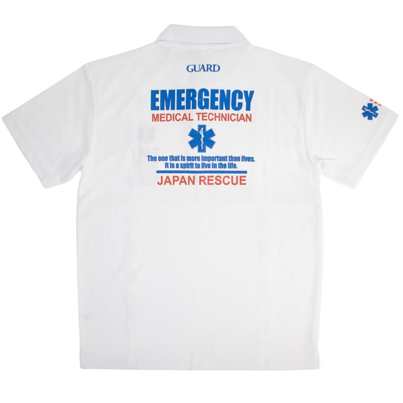 画像3: EMTデザイン  ドライ素材ポロシャツ | STAR OF LIFE【カスタムオーダー対応可】 (3)