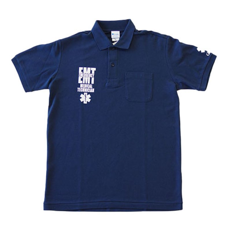 画像4: ポケット付き鹿の子ポロシャツ EMTデザイン (4)