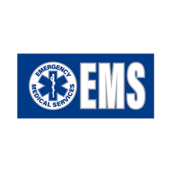 画像1: 【ネコポス対象商品】EMS長方形ステッカー / スターオブライフ(救急) (1)