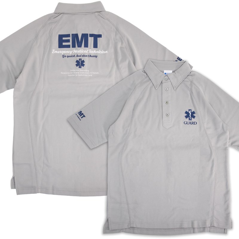 画像1: EMTデザイン ダブルフェイス 切り替えデザイン ボタンダウンポロシャツ (1)