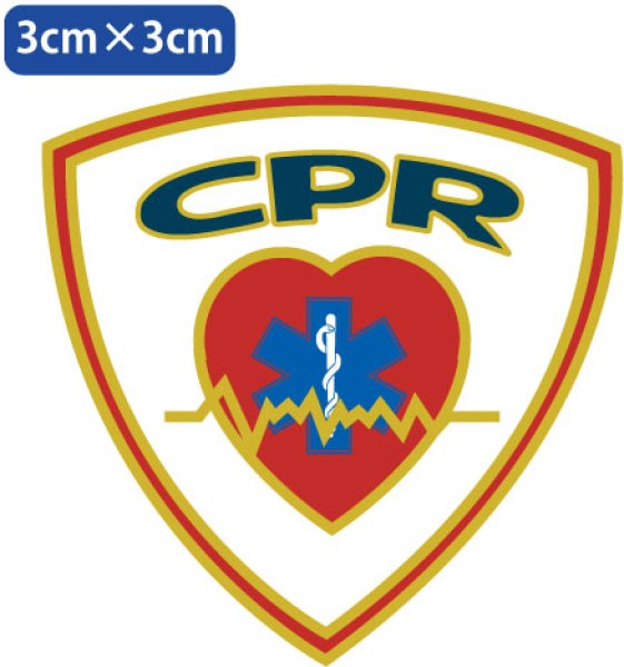 画像1: 【ネコポス対象商品】 CPR_S スターオブライフステッカー 【3cm×3cm】 (1)