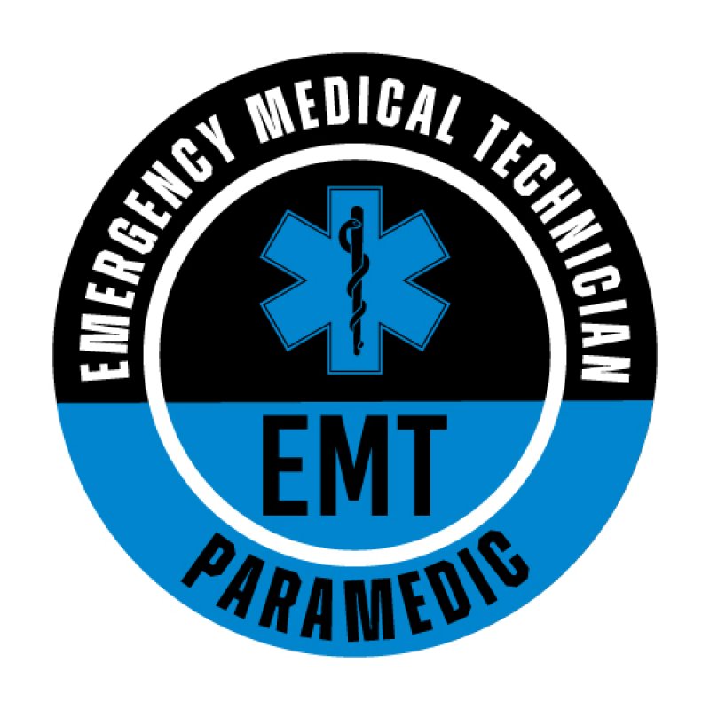 画像1: 【ネコポス対象商品】EMT PARAMEDIC ステッカー 円形 7cm (1)