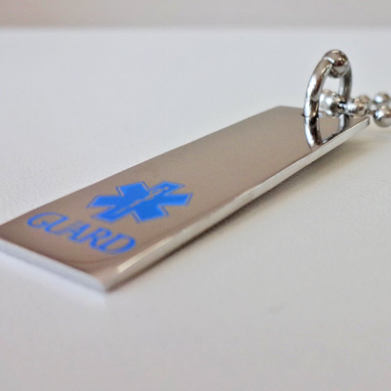 画像3: 【刻印対応】名入れ代込み スターオブライフ GUARD ｜ ワンポイントIDプレート ステンレス ネックレス (3)