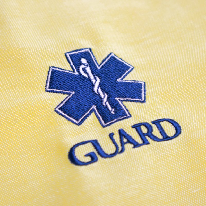 画像3: 【アウトレット】在庫限り 長袖ボタンダウンシャツ／刺繍入り[Star Of Life] イエローSサイズ (3)