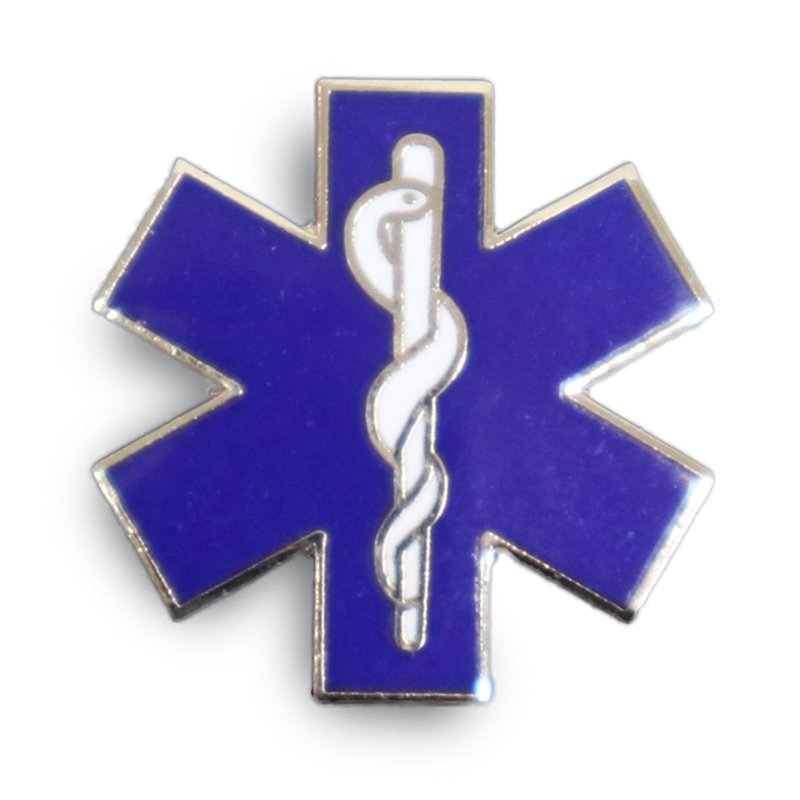 画像1: 【ネコポス対象商品】スターオブライフピンズ バッジ  シルバー (1)