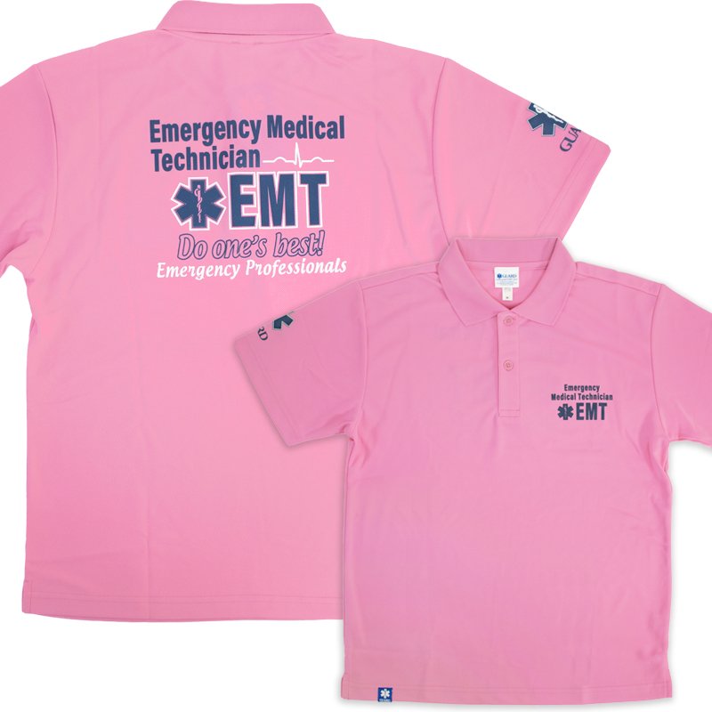 画像1: EMTデザイン ドライ素材ポロシャツ | Do one's best (1)