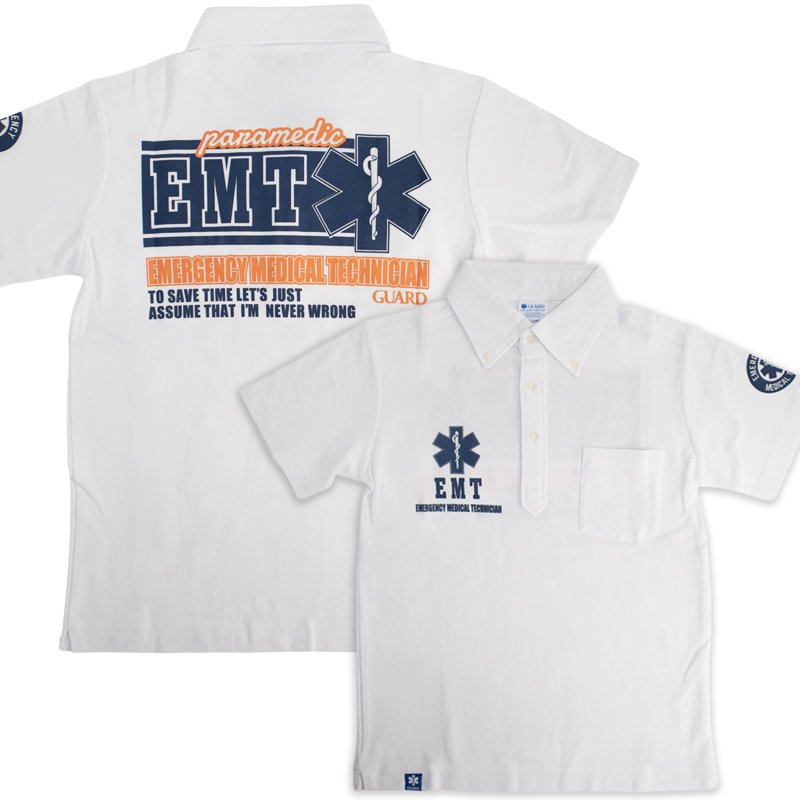 画像1: 【アウトレット】EMTデザイン ドライ鹿の子 ボタンダウンポロシャツ | EMT (1)