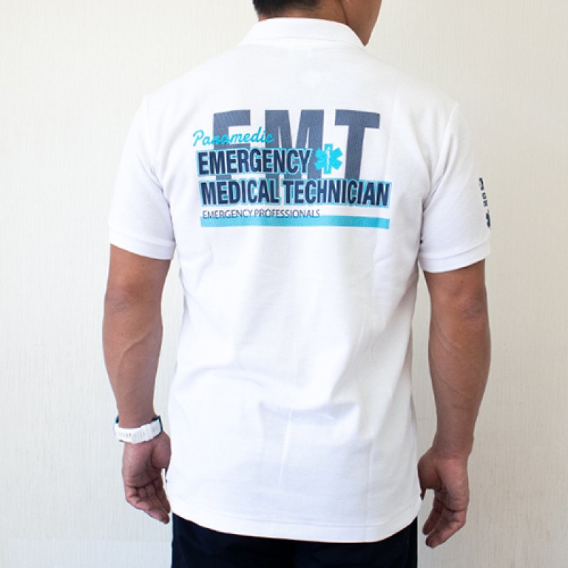 画像4: GUARD 鹿の子ポロシャツ PARAMEDICデザイン (4)