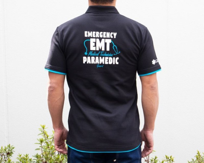 画像4: 重ね着風レイヤードポロシャツ／スターオブライフ (4)