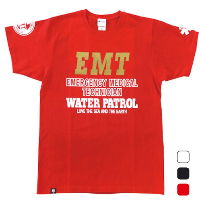 画像1: 【アウトレット】EMT TシャツS-228 レッドSサイズのみ (1)