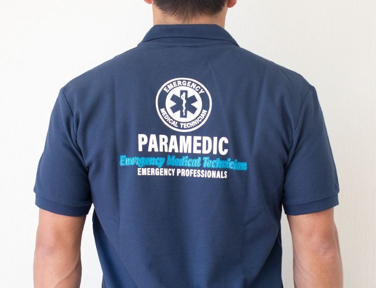 PARAMEDICデザイン 鹿の子ポロシャツ | Emergency Medical Technician
