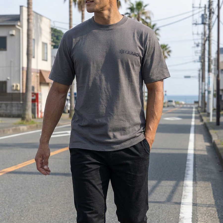 GUARD ドライ接触冷感Tシャツ　着用イメージ